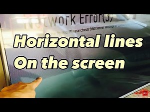 How to fix LG smart tv horizontal lines on the screen#diy #how