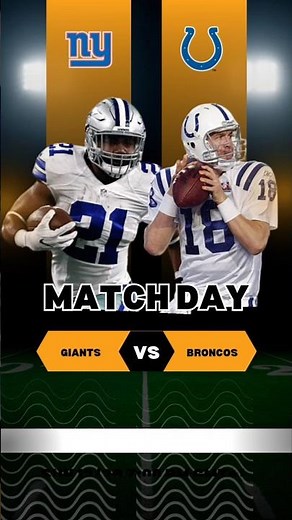 NFL Games Today Geants Vs Colts Score And TV live #nfl #nflfootball #chicago #seahawks