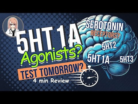 【For Beginners】Serotonin Receptors & 5HT1A Agonists : 📚 Last-Minute Med School Review
