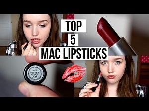Top 5 MAC Lipsticks + TRY ON FAIR SKIN