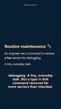 How ONE Typo Took Down Half the Internet 💥 #coding #cloud