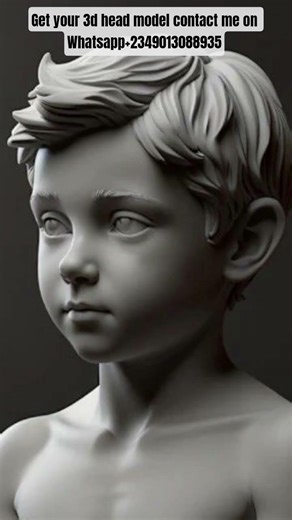 3d head model #3dprinting #3dprint #3danimation #3dmodeling #3dart