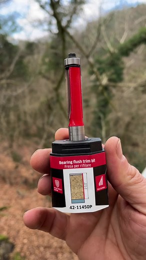 Another amazing router bit from @freud_tools_uk A bottom guided bit works perfectly for cutting out window holes in these cabins. 1/2 inch bit is an absolute beast and makes short work of the osb. Thanks to @freud_tools_uk for sending me these to try out. #withbearhands #freudrouterbits #freud #freudsawblades #routerbits #cabinbuild #carpenter #tools #toolreview #diy