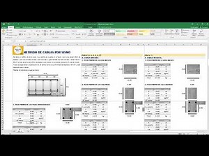 METRADO DE CARGAS EN EXCEL - PLANTILLA Nº C-01