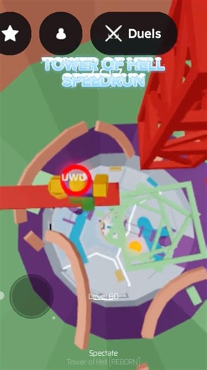⚡️SUPER FAST TOWER OF HELL SPEEDRUN⚡️ #roblox #gaming #games