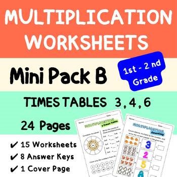Multiplication Fun – Mini Pack B “Quick & Fun Practice for Times Tables!”
