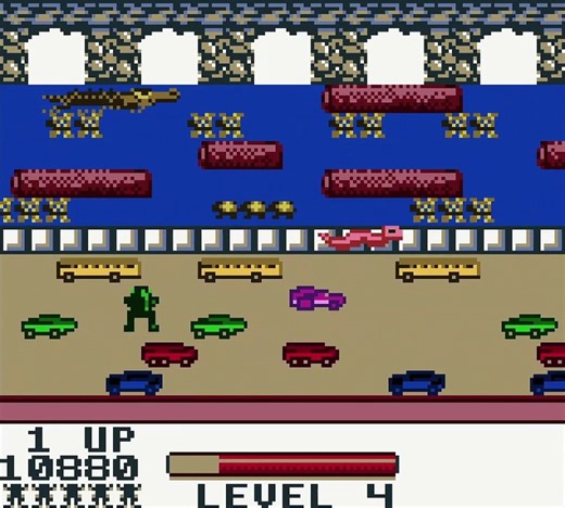 Frogger Gameplay - NES