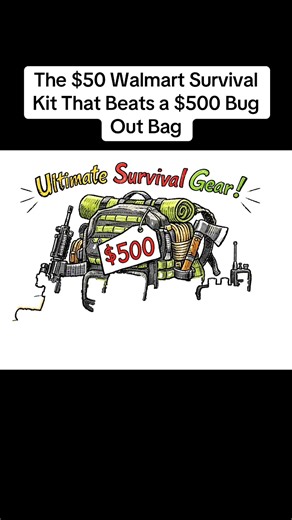 The $50 Walmart Survival Kit That Beats a $500 Bug Out Bag #new #breakingnews #fyp #foryoupage #walmart
