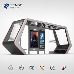 [Hot Item] Modern Outdoor Smart Bus Shelter with Advertising Digital Display