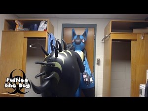 Puffles Inflating Lucario