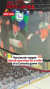 Gotta find love somewhere, right? ❤️ 🏒 Popular Canadian rapper and songwriter bbno$ was spotted at the most recent Canucks game. Have you heard his songs before? He's known for famous titles such as 'edamame' and 'lalala.' | 604 Now