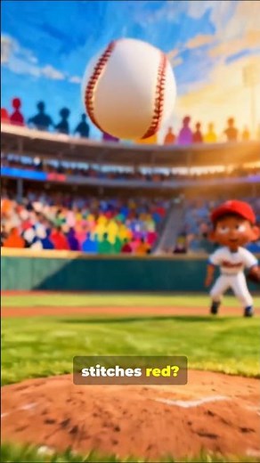 Why Baseball Stitches Are Red ⚾❤️ #BaseballFacts #SportsTrivia