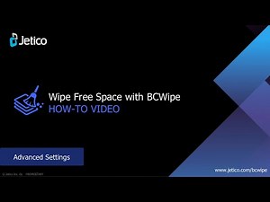 Wipe Free Space with BCWipe. Advanced Settings