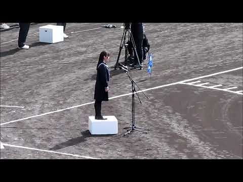 冨永春菜さん 国歌独唱 90回選抜