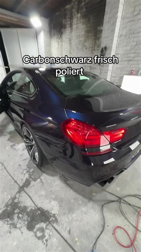 BMW M6 Carbonschwarz frisch poliert