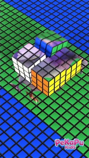 Cubes Form a Pigeon?! 🤯#3dart #3danimation #loop #satisfying #blender