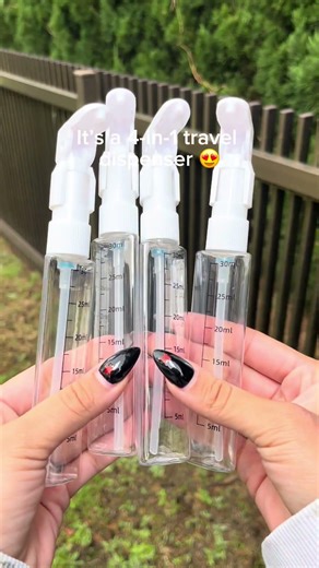 This 4 in 1 travel dispenser 😍🌴✨#springbreak #travelaccessories