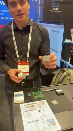 Battery free water leak sensor detector with InPlay NanoBeacon SoC - IN100