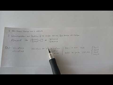 2 ikke lineære ligninger med 2 ubekendte