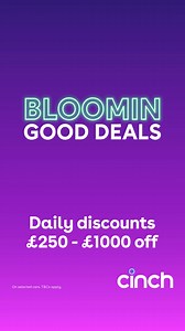 Ready for a fresh set of wheels this spring? Price reductions on selected cars, with 14 days to love it or your money back. | cinch