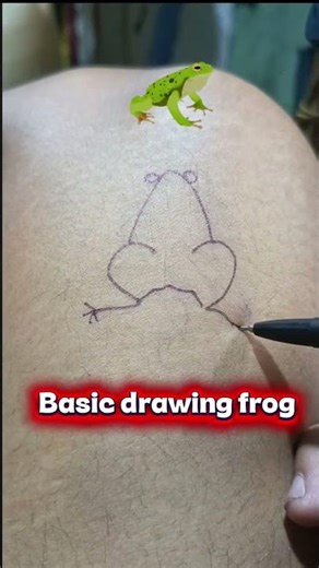 Drawing ideas for frog #trendingshorts #drawing #art #frog