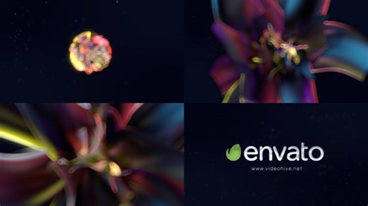 Ribbon Bokeh Logo Reveal