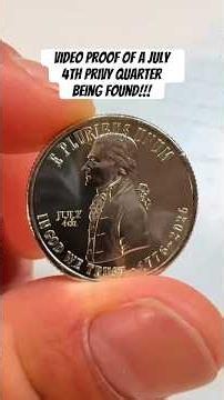 Video proof of a July 4th privy quarter being found!!! #privyquarter #4thquarter #quarter #coins