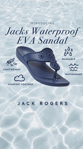 Introducing the New Waterproof Jacks EVA Sandal! Step into endless versatility & comfort. Sandals for the girl on the go! | Jack Rogers