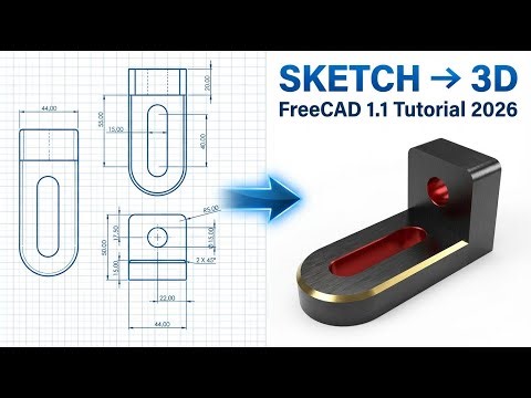 FreeCAD 1.1 - Complete Beginner Tutorial Step by Step Tutorial 11