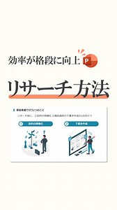 やすまるl伝わる&相手を動かす資料作成術 on Instagram: "リサーチ効率が格段に向上する方法を教えます！ 効率的なリサーチをするためには事前の準備が重要で次の2点を実行してください ①目的の明確化 リサーチによって「どのような課題を解決するか」という目的を明確にする ②下書き作成 目的を達成するための報告資料の一連の流れを仮説ベースでリサーチ前に作成 #パワーポイント #パワポ #powerpoint #資料作成 #パワーポイントデザイン #パワーポイント講座 #リサーチ #効率 #時短 #調査"