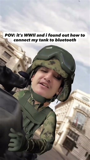 POV: It’s WW3 and I finally connected Bluetooth on my tank.🫠