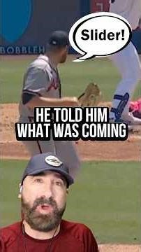 He told him what pitch was coming.And he still couldn’t hit it. #mlb #baseball