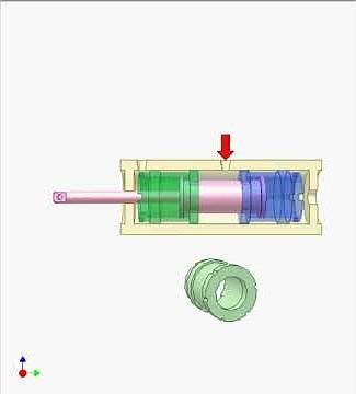 Hydraulic cylinder with three piston positions