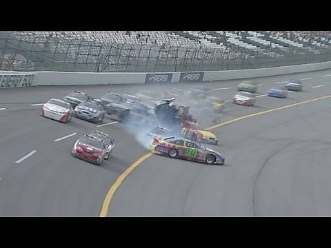 Huge wreck in Nationwide Series race at Talladega
