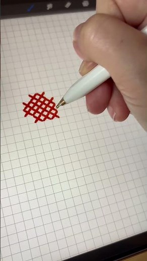 Did some cross-stitch designs today using Procreate.