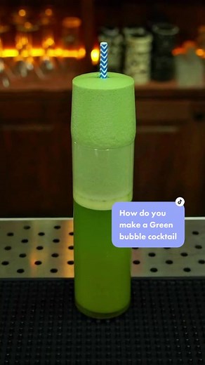 How to Make a Green Bubble Cocktail | Cocktail Recipe