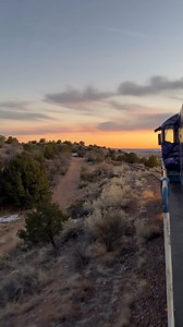 A train ride through golden light, soft music, and glowing skies—that’s the Sunset Serenade. Ride into the sunset and enjoy every unforgettable moment in Santa Fe, New Mexico. 🎟️ https://www.skyrailway.com/sunsetserenade | Sky Railway