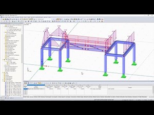 Structural Analysis with Dlubal RFEM of a steel frame made with SolidSteel parametric in SOLIDWORKS