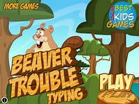 Play Beaver Trouble Typing | Free Online  Games. KidzSearch.com