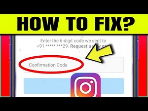 How to Fix instagram 6 digit code not received - Enter confirmation code it may take up to a minute