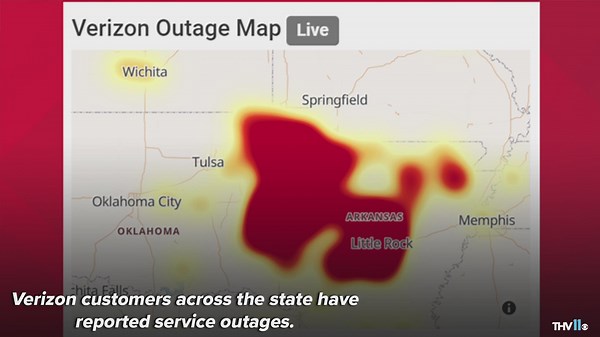 Verizon users across Arkansas experience service outages