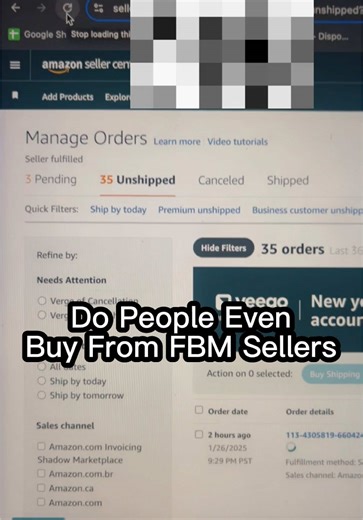 📦 “FBM sellers don’t get orders?” 😂 That’s what I thought too… until I started printing 25-50 shipping labels a day! #AmazonSeller #FBMOrders #EcomHustle #FBAALLDAY #RealAmazonGame #FBAvsFBM