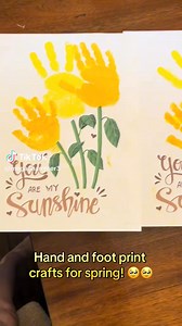 Thank you for sharing @meganhammer3 (TIKTOK) 🥰🌻 We LOVE how they turned out for you!! ❤️🙌🏼 … and thank you for using our templates 🌻❤️ #printitoff #handprintart #kidsmemories #babymemories #keepsakes #BabyKeepsake #babyhandprint #toddlercrafts #babyactivities | Print.it.off Handprint Footprint Art Made Easy