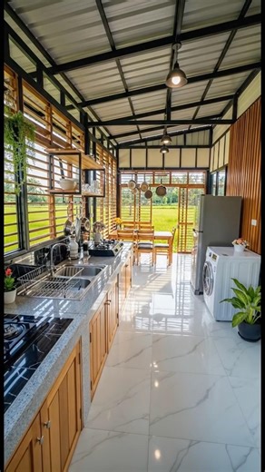 We transformed concrete into a modern outdoor kitchen #diy #beforeandafter #construction
