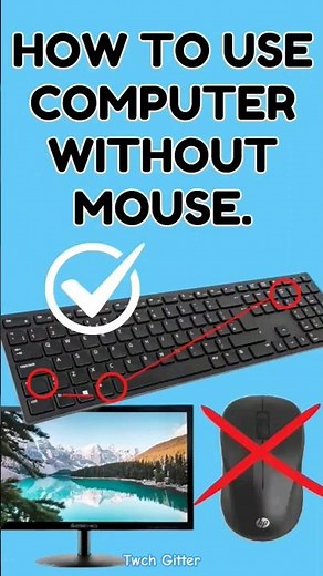 How to use a Computer Without a Mouse?💻