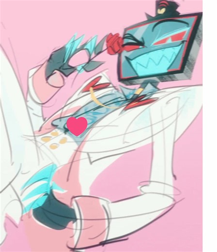 im so upset about valentine’s day merch but i can work with it | art cr heyoolim, televenison, jat_art_, jjoneechan, ma3rsiel, beihaose | #hazbinhotel #hazbinhoteledit #radiostatic #radiostaticedit #voxal