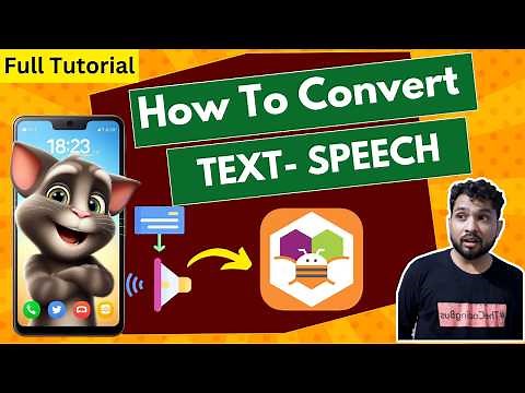 MIT App Inventor Tutorial: Text to Speech Component Tutorial | Speak Text in Your App
