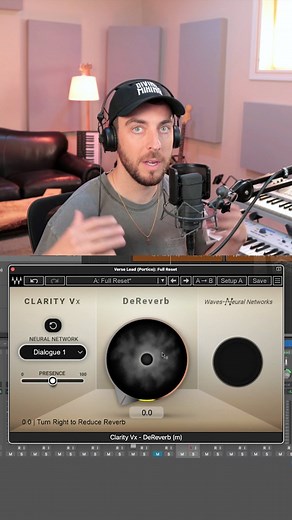 Waves Audio on Instagram: "Easily remove room & reverb issues and make any vocal usable with Clarity Vx DeReverb 🎙️✨ Want an effortless way to tighten your hip hop vocals? If you’ve recorded in an untreated room you’re likely to have echoes, reflections and room sound in the mix. Watch @seandivine give his honest thoughts on Clarity Vx DeReverb as a solution. Click the link in our bio to learn more about Clarity Vx DeReverb 👈 #dereverb #clarityvx #deverb #removereverb #mixingvocals #mixenginee