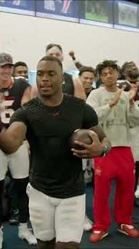 Texans Celebrate Shutout Win Over Titans | Locker Room Speech