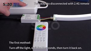 SEZO C02RF CCT LED Controller for PWM COB 5050SMD CCT(+ CW WW) 2700K-6500K LED Strip Color Temperature Adjustment Compatible with RC02RFB WR02RF Remote DC5-24V (Not Remote/Gateway)